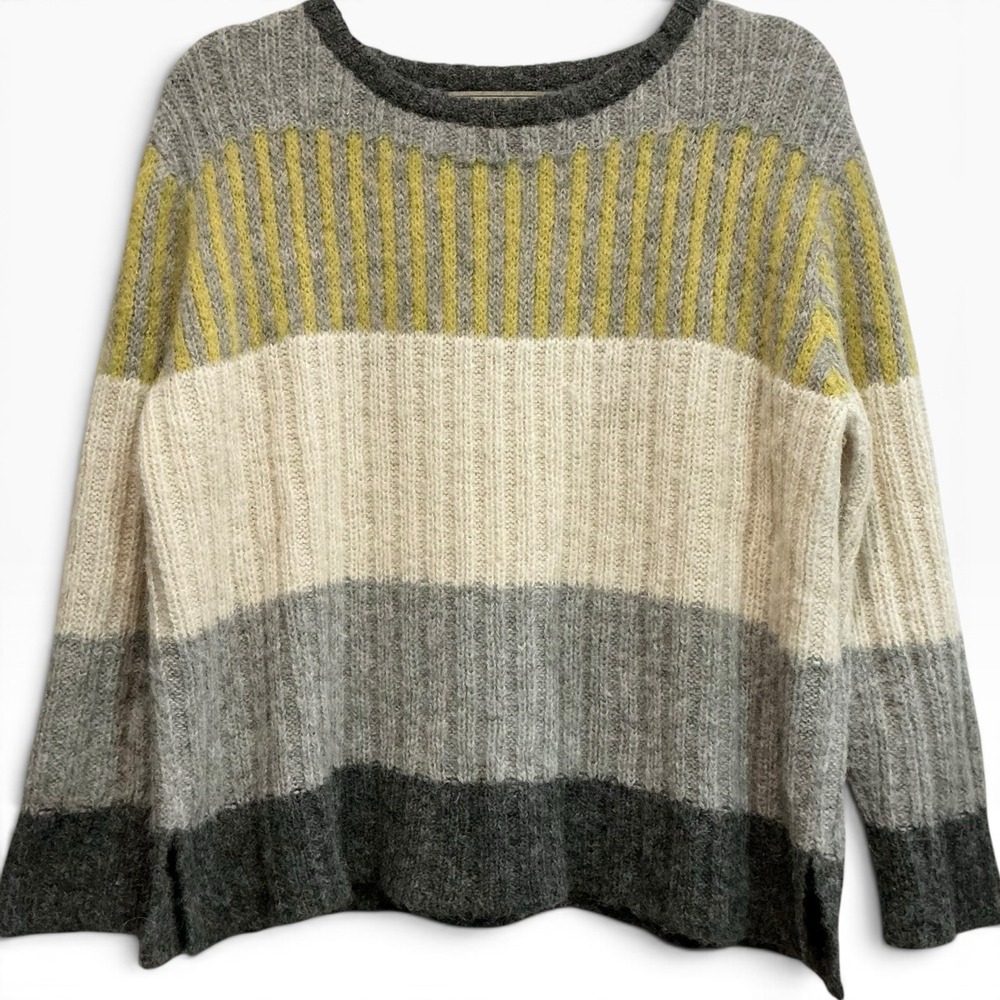 Peruvian Link Alpaca Collection 100% Alpaca Colorblock Sweater S/M